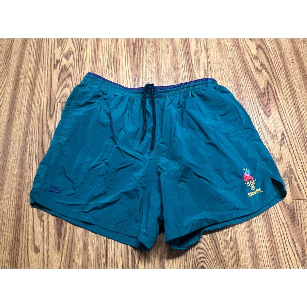 #J200 Speedo Swim Trunks Men Vintage Shorts Team USA Olympics Atlanta 1996